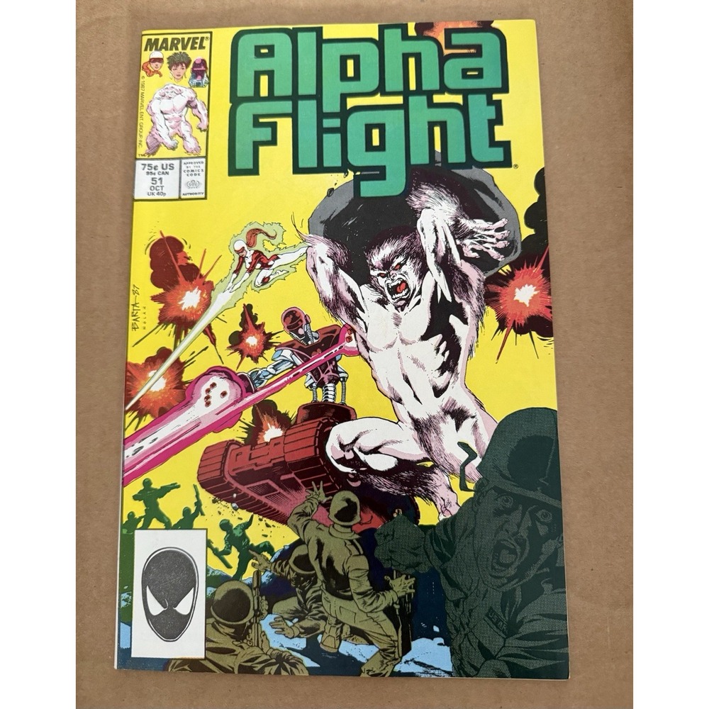 Alpha Fight #51 (1987) 1st Jim Lee Marvel